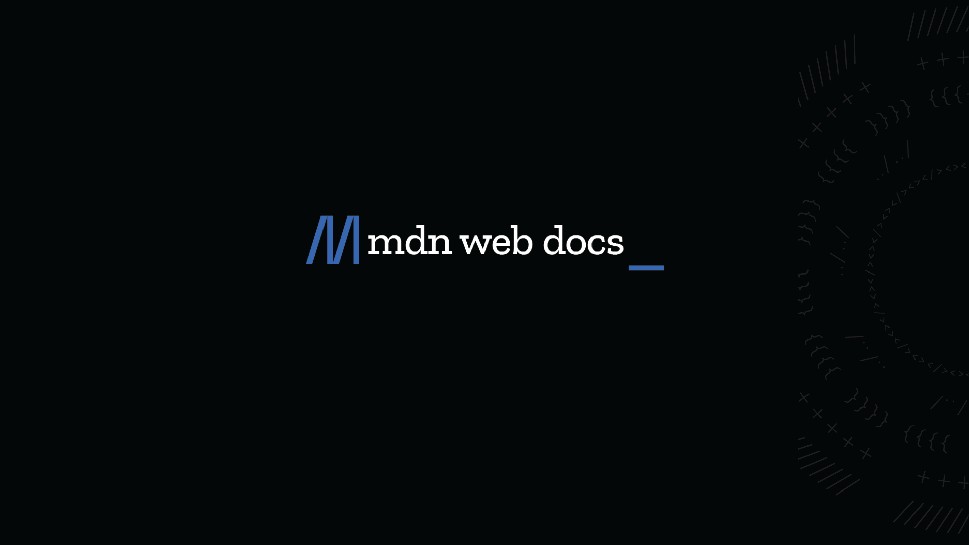 MDN: Learn Web Development